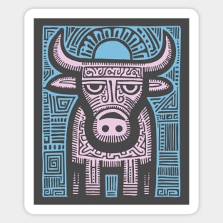 Pastel Taurus Zodiac | Gentle Bull Spirit Sticker